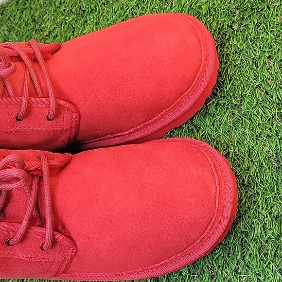 NWOB UGG Neumel Suede Lace-Up Round Toe Chukka Boot Men's US 6 Women's US 7 Red - Picture 5 of 17